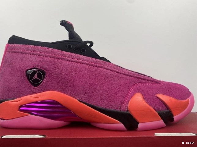 Rep TBK Pink Shocking Retro Jordan 14 DH4121-600 Low (W) 0726